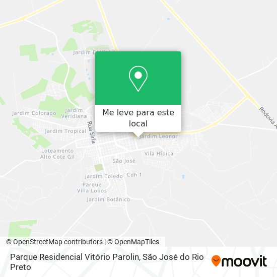 Parque Residencial Vitório Parolin mapa