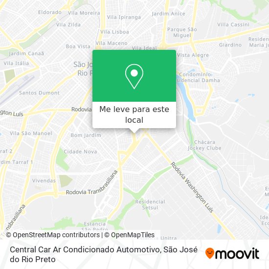 Central Car Ar Condicionado Automotivo mapa