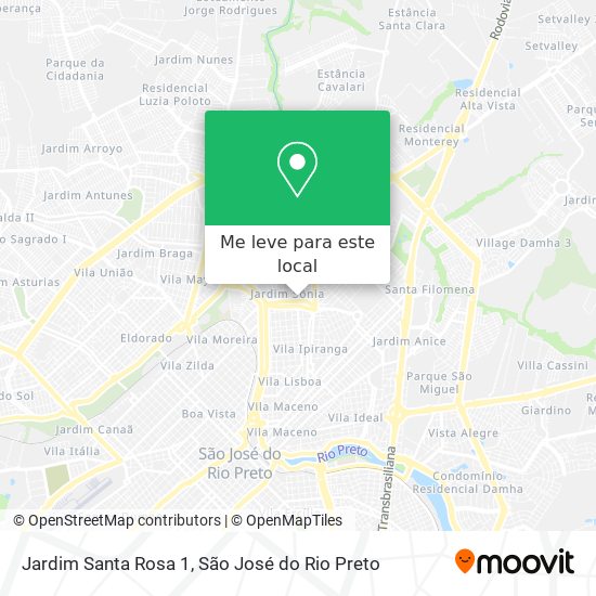 Jardim Santa Rosa 1 mapa