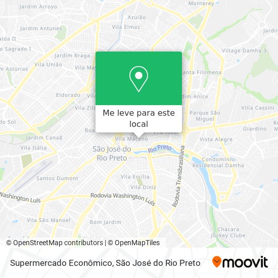 Supermercado Econômico mapa