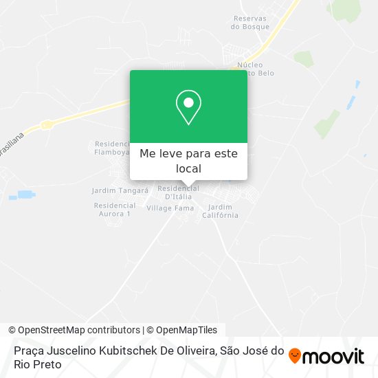 Praça Juscelino Kubitschek De Oliveira mapa