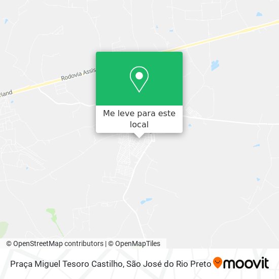 Praça Miguel Tesoro Castilho mapa