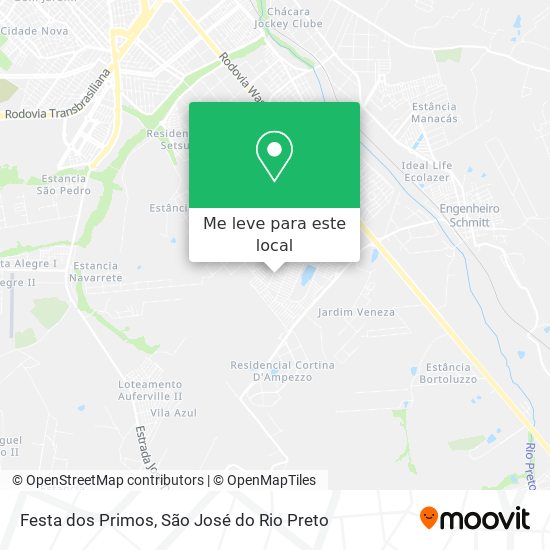 Festa dos Primos mapa