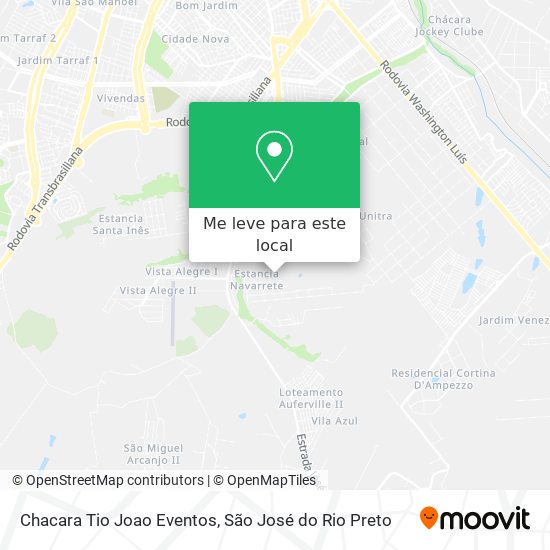 Chacara Tio Joao Eventos mapa