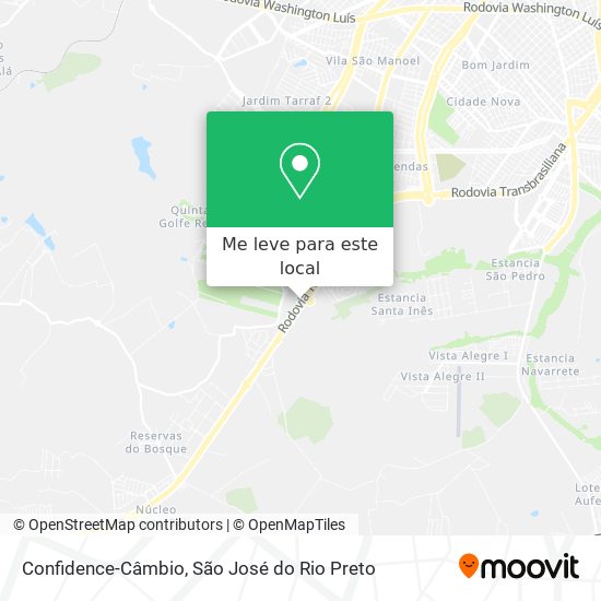 Confidence-Câmbio mapa