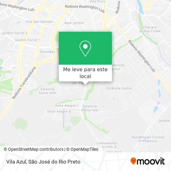 Vila Azul mapa