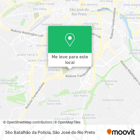 56o Batalhão da Polícia mapa