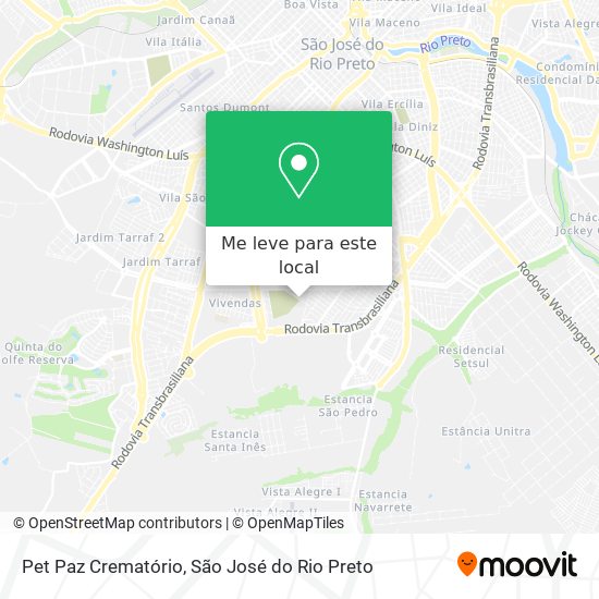 Pet Paz Crematório mapa