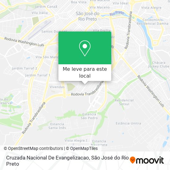 Cruzada Nacional De Evangelizacao mapa