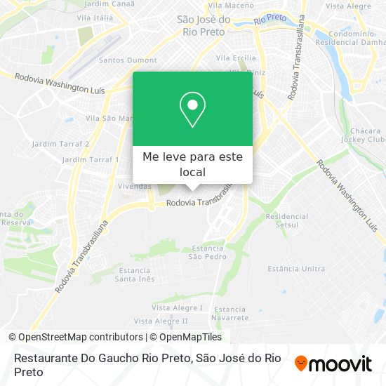 Restaurante Do Gaucho Rio Preto mapa