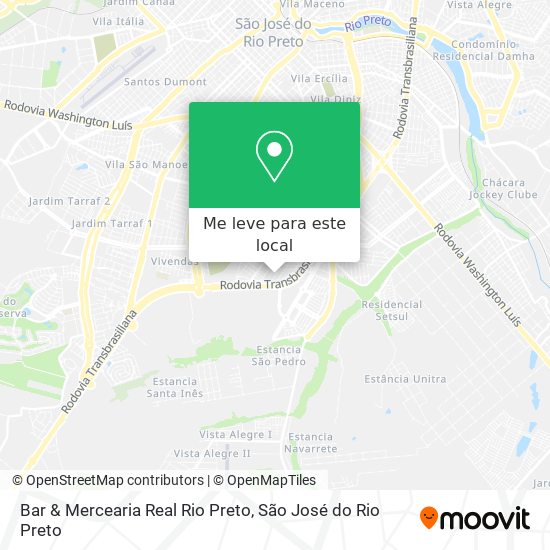 Bar & Mercearia Real Rio Preto mapa