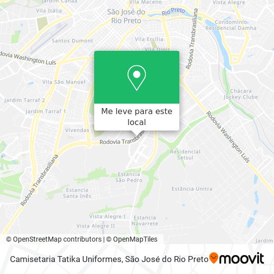 Camisetaria Tatika Uniformes mapa