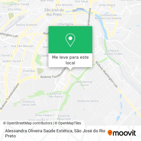 Alessandra Oliveira Saúde Estética mapa