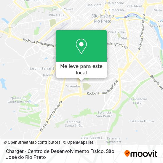 Charger - Centro de Desenvolvimento Físico mapa
