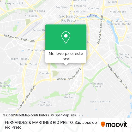 FERNANDES & MARTINES RIO PRETO mapa