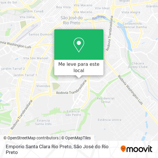 Emporio Santa Clara Rio Preto mapa