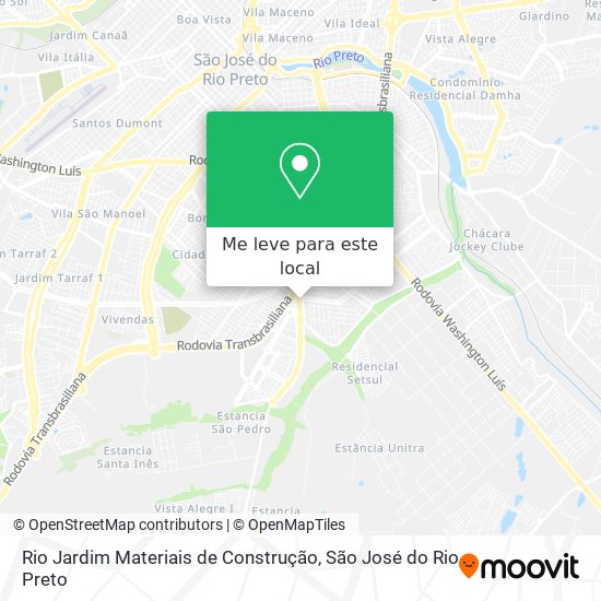 Rio Jardim Materiais de Construção mapa