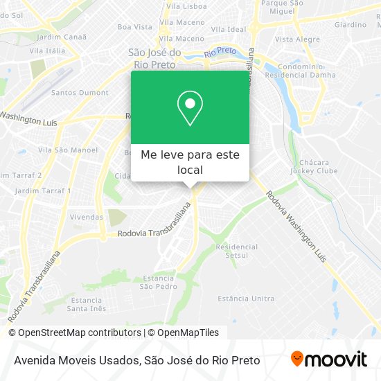 Avenida Moveis Usados mapa