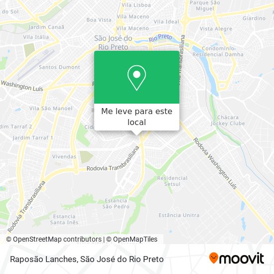 Raposão Lanches mapa