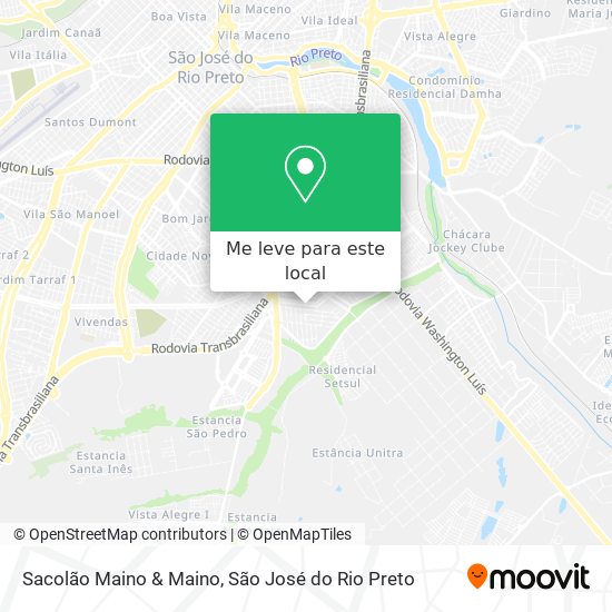 Sacolão Maino & Maino mapa