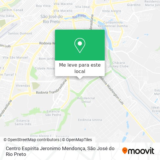 Centro Espírita Jeronimo Mendonça mapa