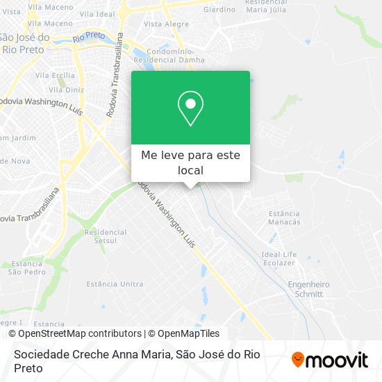 Sociedade Creche Anna Maria mapa