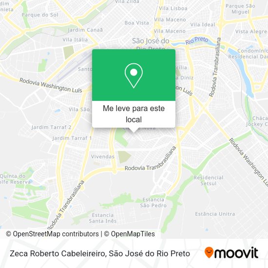 Zeca Roberto Cabeleireiro mapa