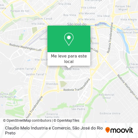 Claudio Melo Industria e Comercio mapa