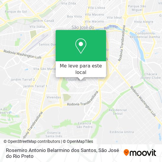 Rosemiro Antonio Belarmino dos Santos mapa