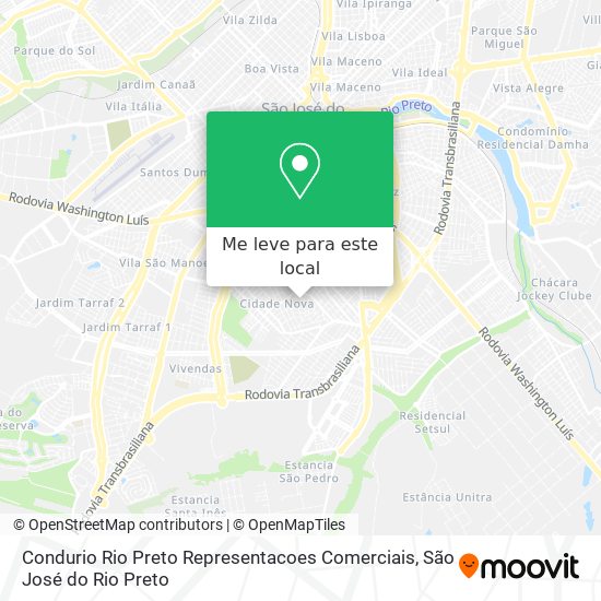 Condurio Rio Preto Representacoes Comerciais mapa