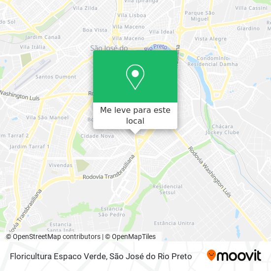 Floricultura Espaco Verde mapa