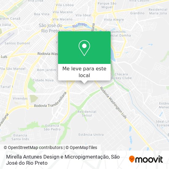 Mirella Antunes Design e Micropigmentação mapa