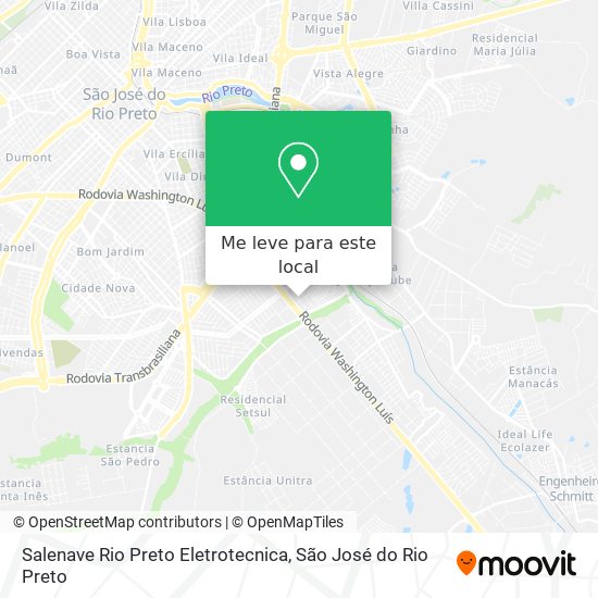 Salenave Rio Preto Eletrotecnica mapa
