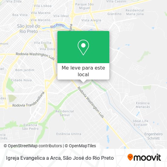 Igreja Evangelica a Arca mapa