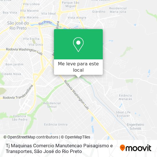 Tj Maquinas Comercio Manutencao Paisagismo e Transportes mapa