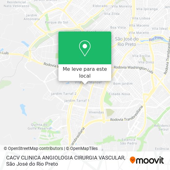 CACV CLINICA ANGIOLOGIA CIRURGIA VASCULAR mapa