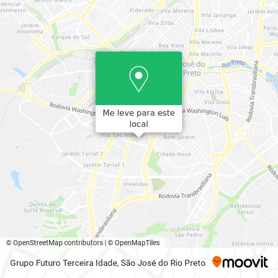 Grupo Futuro Terceira Idade mapa