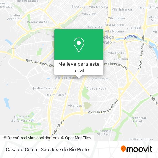 Casa do Cupim mapa