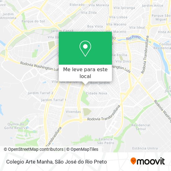 Colegio Arte Manha mapa
