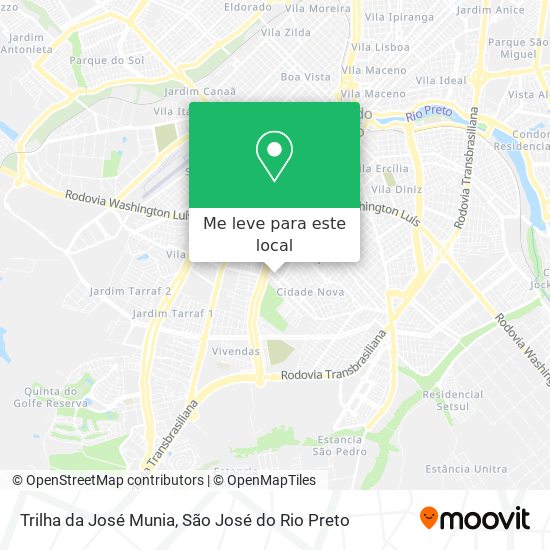 Trilha da José Munia mapa