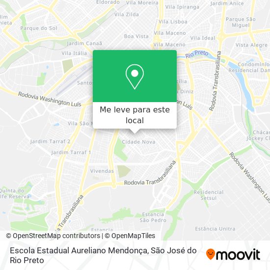 Escola Estadual Aureliano Mendonça mapa