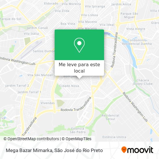 Mega Bazar Mimarka mapa