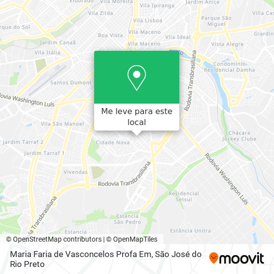 Maria Faria de Vasconcelos Profa Em mapa