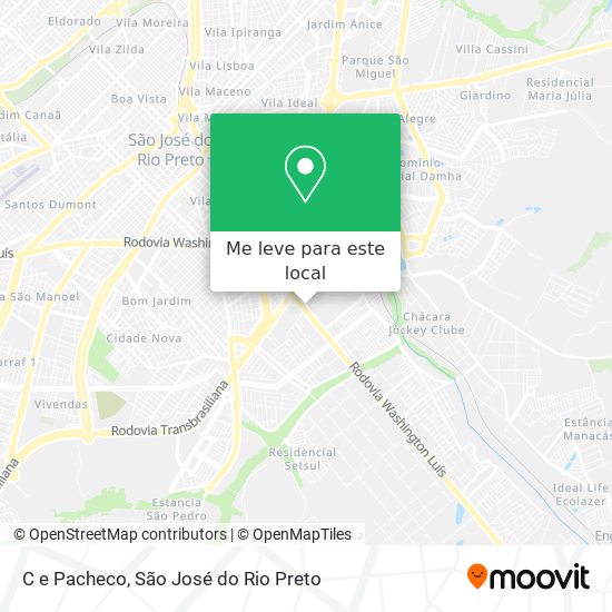 C e Pacheco mapa