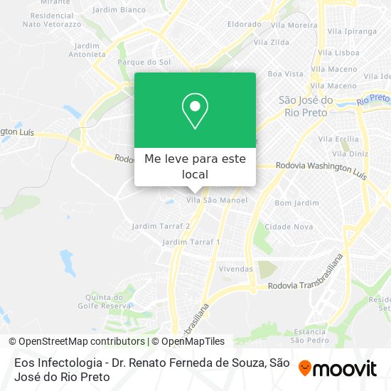 Eos Infectologia - Dr. Renato Ferneda de Souza mapa