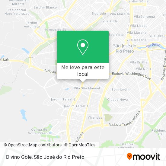 Divino Gole mapa