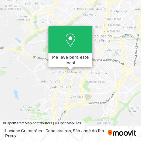 Luciene Guimarães - Cabeleireiros mapa