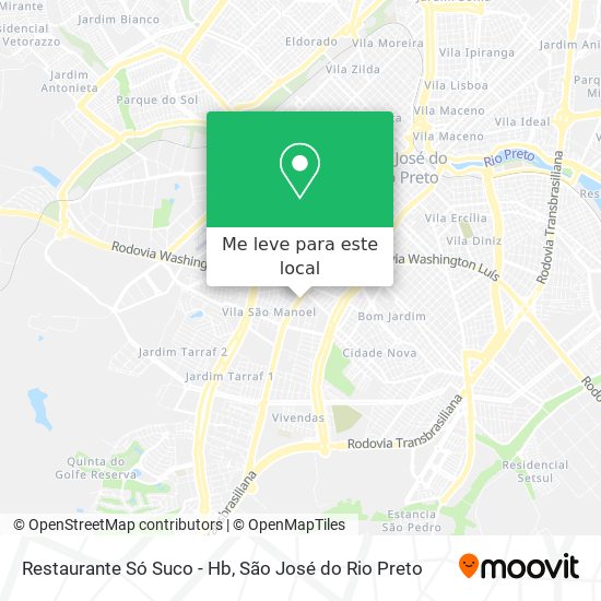 Restaurante Só Suco - Hb mapa