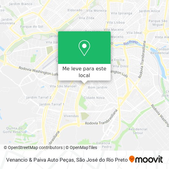 Venancio & Paiva Auto Peças mapa