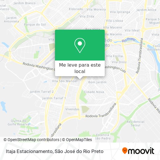Itaja Estacionamento mapa